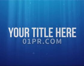 Pr图形模板 水下气泡LOGO标志消失动画唯美液体简约顶光 Pr素材