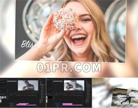 Pr预设 48组优雅三维飘动焦距模糊过渡 Pr素材