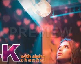 Pr特效素材 4K爱心下落爱情情人节遮罩 Pr视频素材