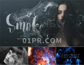 Pr视频素材 20组烟雾电影飘动上升丝滑氛围叠加遮罩 Pr特效素材