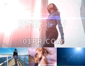 Pr视频素材 30组耀斑泄漏元素遮罩强烈闪光时尚现代电影 Pr特效
