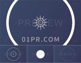 Pr动画素材 简约动画几何图形形状变化元素 Pr片头效果