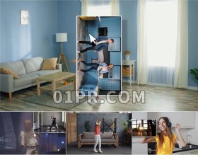 Pr转场预设 14组模拟电脑鼠标光标拖动窗口过渡效果 Pr素材