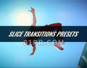 Pr转场预设 条形切割切片分割过渡效果 Pr素材