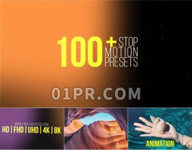 Pr预设 100组定格冻结帧效果 Pr素材