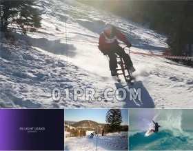 Pr预设 45组光效炫光光晕效果婚礼运动过渡 Pr素材