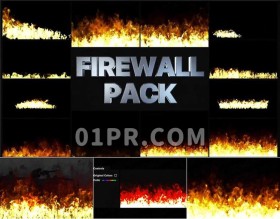 Pr图形模板 12组60帧动态火焰烈火篝火火烧火热视觉特效 Pr素材