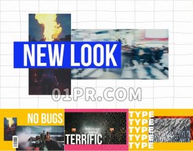 Pr片头模板 19秒现代时尚快速快节奏健身体育运动 Pr素材
