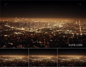 城市鸟瞰图夜晚夜空航拍 PR/AE/FCPX视频素材