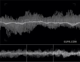 音波声波音频可视化元素透明通道 PR/AE/FCPX视频素材