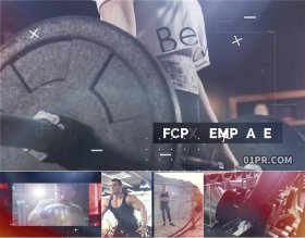FCPX片头插件 58秒酷炫故障街舞体育运动健身片头 FCPX模板