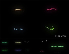 FCPX字幕插件 50组动态特效文字动画标题 FCPX素材