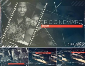 FCPX模板片头 6张38秒怀旧复古黑白胶片回忆纪录 FCPX插件