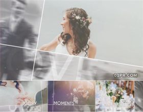 达芬奇模板 8张48秒美丽浪漫婚礼生日纪念回忆电子相册