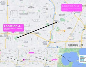 达芬奇预设 4K动画旅行路线足迹道路指引标注文字标题
