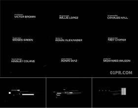 达芬奇字幕预设 4K快速节奏故障标题文字科技
