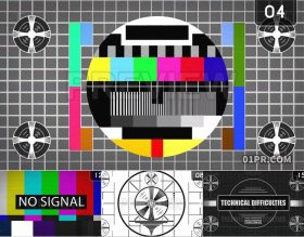 视频素材4K 16组复古老旧电视故障噪音嘈杂特效 支持PR AE FCPX