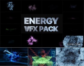 PR基本图形预设 粒子能量动画元素VFX PR素材