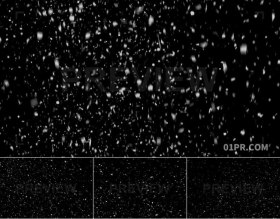 视频素材4K 6组雪花粒子飘舞飞舞遮罩 支持PR AE FCPX