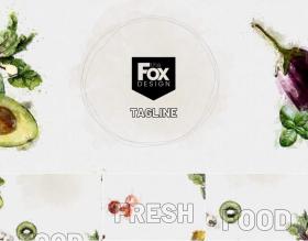 PR标志模板 清新美食水果烹饪餐饮LOGO PR基本图形预设4K