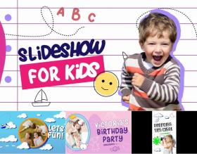 AE片头模板4K 可爱卡通动画儿童小孩子婴儿宝贝竖屏竖版展示