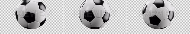 视频素材 足球旋转球体