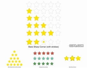 FCPX插件 星级星星评级评价效果动画元素